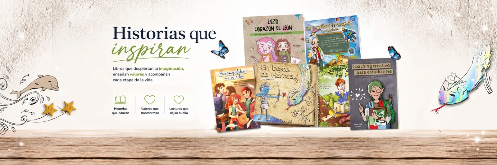 Historias que inspiran — portadas de cuentos y libros de x un mundo mejor